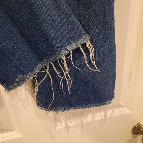 Abercrombie Fitch Jeans Womens 28 6 Short Ultra High Rise Kick Flare Button Fly - Picture 6 of 11